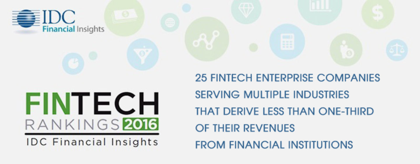 25 Fintech Enterprise Companies Serving Multiple Industries That Derive Less Than 1/3 of Their Revenues From Financial Institutions
