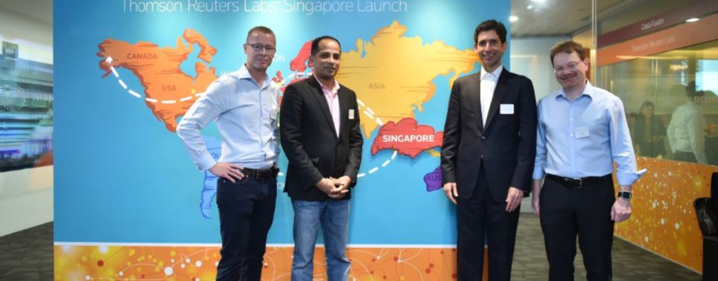 Thomson Reuters Continues Expansion of Global Labs Network: Opens Singapore Data and Innovation Lab