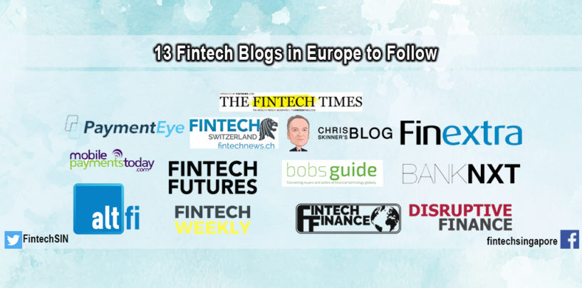 Top 13 Fintech Blogs and Newspages in Europe