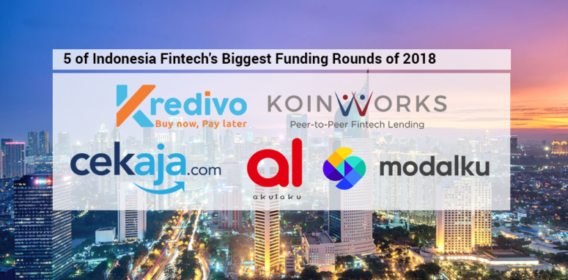 5 of Indonesia Fintech’s Biggest Funding Rounds of 2018