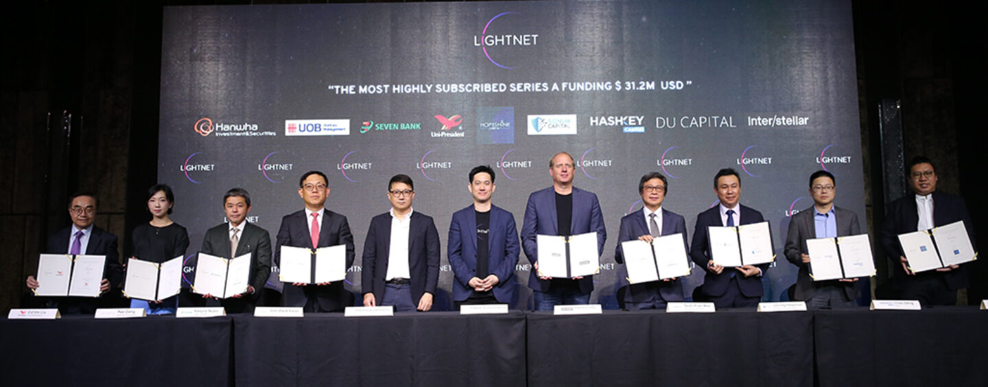 Lightnet Raises $31.2 Million in New “Series A” Financing from Prominent Investors