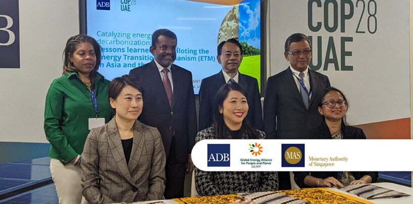 ADB, GEAPP, and MAS Aim to Mobilise US$2 Billion for Energy Transition in Asia