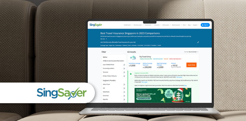 SingSaver Adds 43 Travel Insurance Products to Comparison Platform